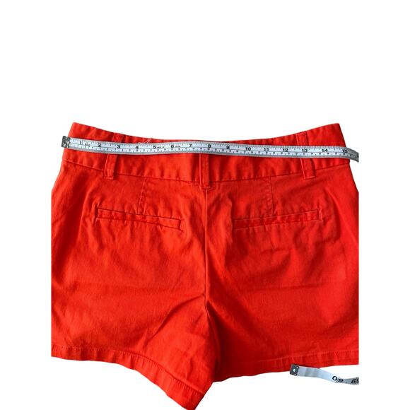 Loft Riviera Shorts Chino Size 2 Women's Orange Cotton - Picture 5 of 6